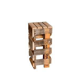 Furniture Hire - Pallet Crate Cocktail Bar Stool 75cm Outdoor Event Melbourne Hire