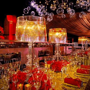 Lantern & Lighting Hire - Lamp 72cm Clear Kartell Bourgie Table Lighting Glamorous Event Melbourne Hire