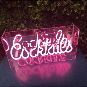 pink neon cocktails sign melbourne hire add some fun to your cocktail party