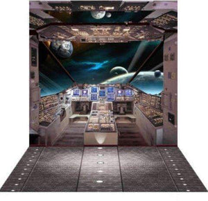 3D Photo Background Space Station Flight Deck Ex-Rental