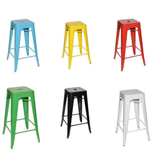 Furniture Hire - Bar Stool Steel Tolix Colour Outdoor Melbourne Hire