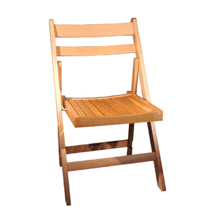 Furniture Hire - Chair Natural Wooden Foldup Outdoor Venue Seating Melbourne Hire Rustic Events