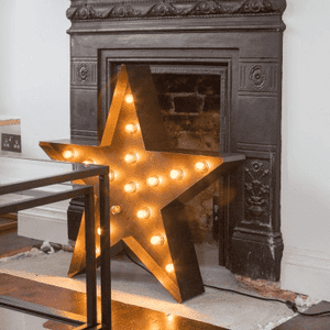 Lantern & Lighting Hire - Marquee Light 75cm Hollywood LED Star Sign Melbourne Hire