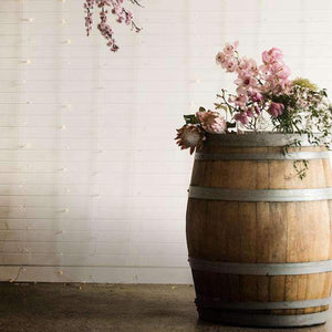 Props Hire - Bar 95cm Rustic Wooden Wine Barrel Melbourne Hire